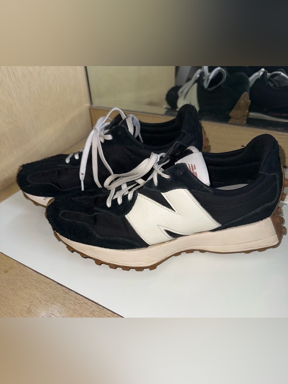 New Balance 327 Sneakers in Black, White women’s sneaker